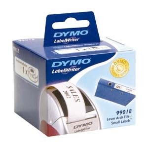 Dymo 99018 Lever Arch File Label 38x190mm ... www.DiscountTillRolls.ie
